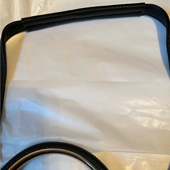 MYSTIQUE~100% VEGAN~ BLACK HANDBAG~BACKPACK~NWOT - Picture 7 of 16